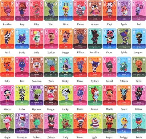 nfc tag animal crossing|acnh amiibo cards full set.